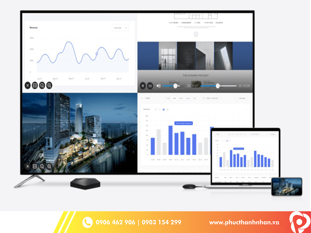 Bộ Trình Chiếu Không Dây MaxHub WB01