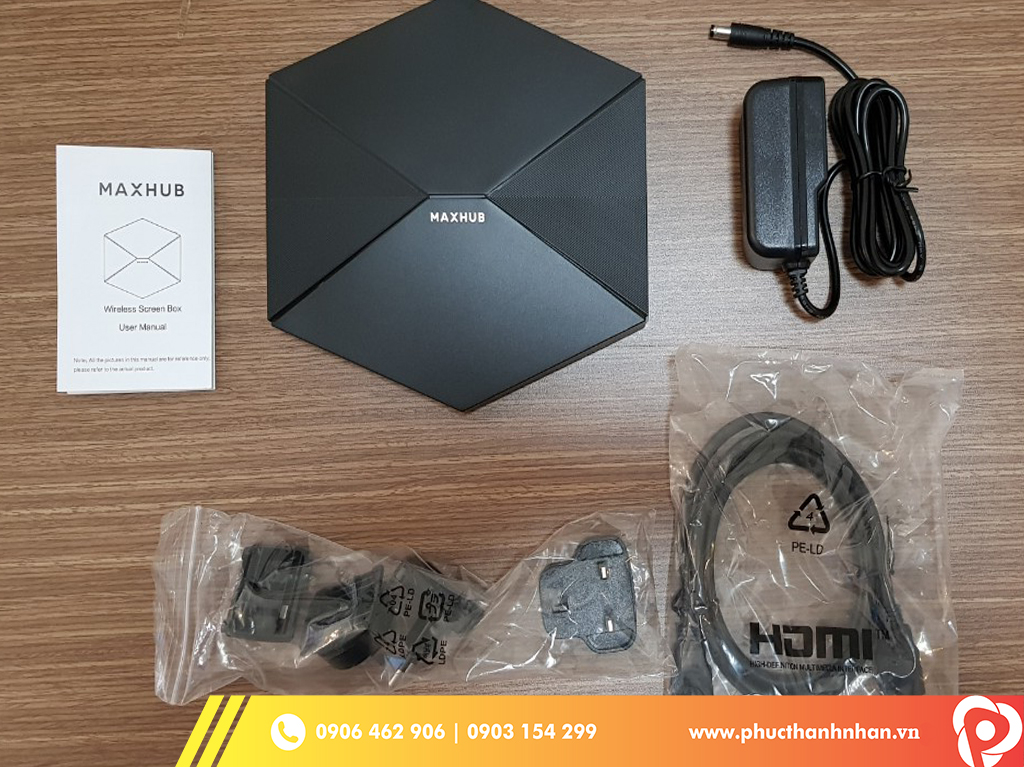 Bộ Trình Chiếu Không Dây MaxHub WB01