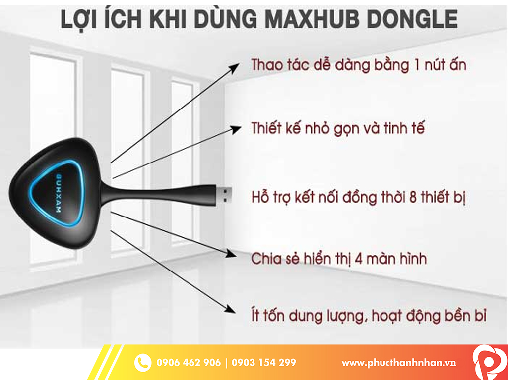 Bộ truyền tín hiệu không dây Maxhub WT01A_04 Bộ truyền tín hiệu không dây Maxhub WT01A