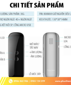 Máy Phiên Dịch Đa Ngôn Ngữ Translaty