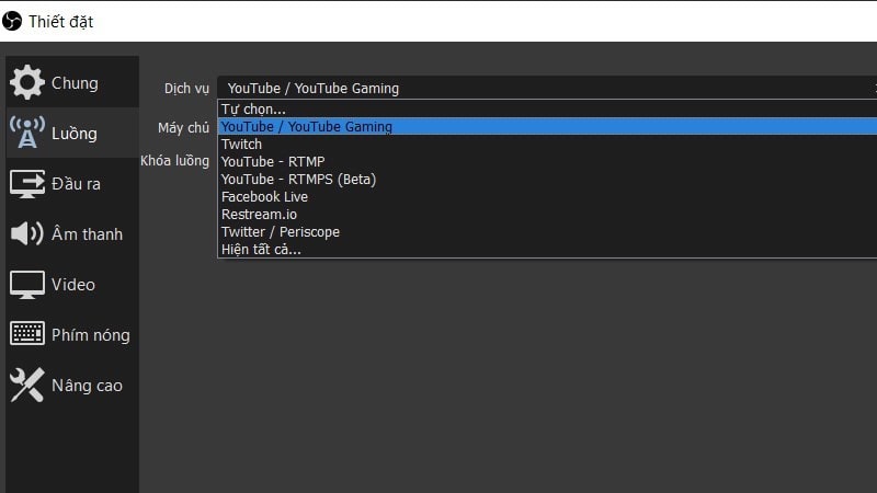Hướng Dẫn Sử Dụng Phần Mềm Livestream OBS